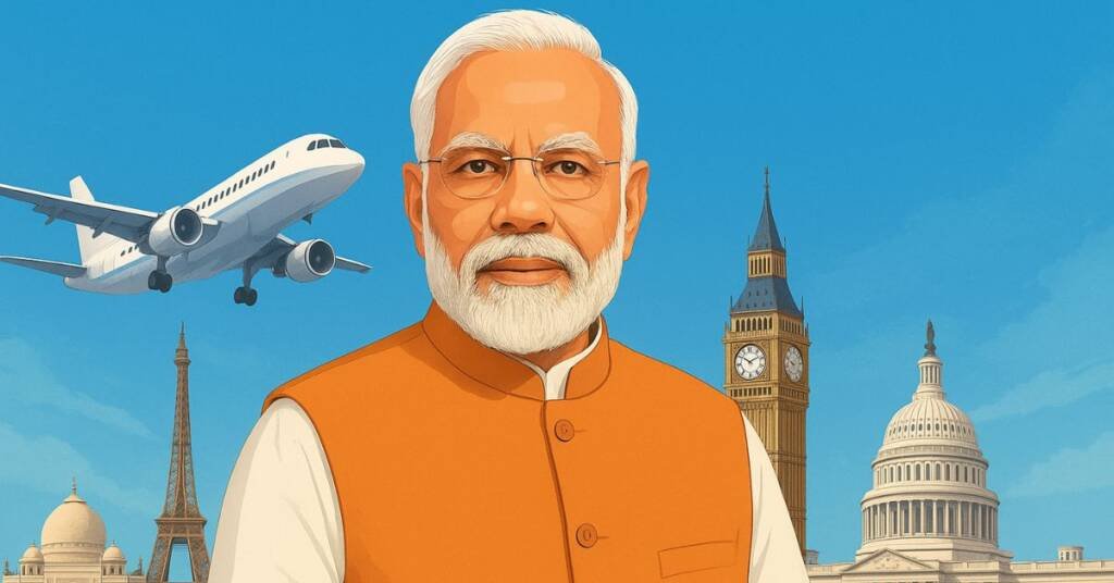 मोदी जी की विदेश यात्राएँ
