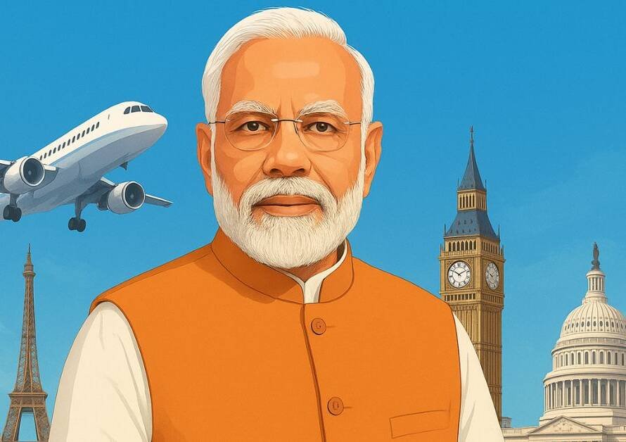 मोदी जी की विदेश यात्राएँ