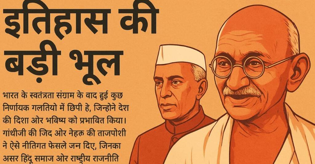 इतिहास की सबसे बड़ी भूल