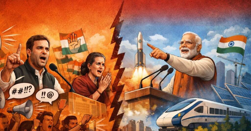 कांग्रेस और मोदी सरकार का फर्क