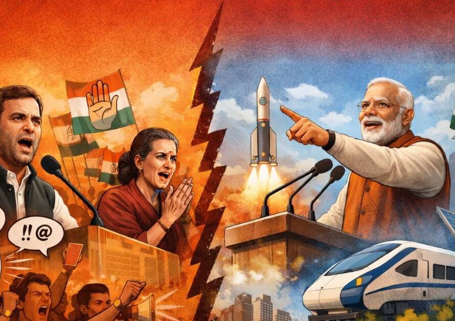 कांग्रेस और मोदी सरकार का फर्क