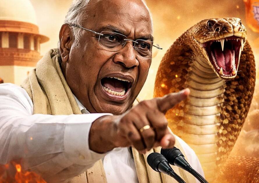 खड़गे का भड़काऊ भाषण