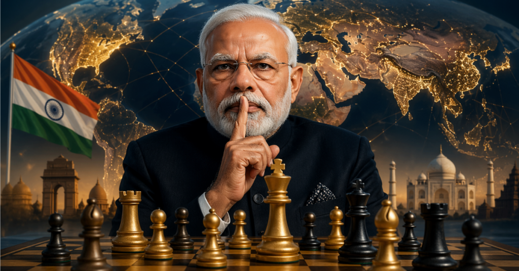 मोदी की रणनीतिक खामोशी