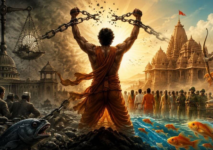 तुष्टीकरण की बेड़ियों को तोड़ना और 'मत्स्य न्याय' की चेतावनी