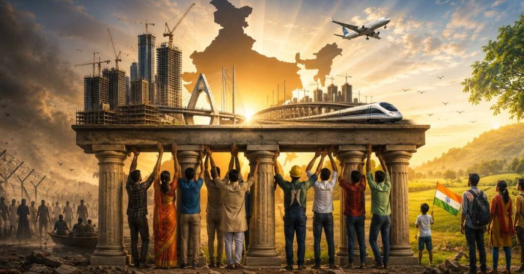 देश की इमारत और स्तंभ राष्ट्र के पुनरुत्थान का घोषणापत्र