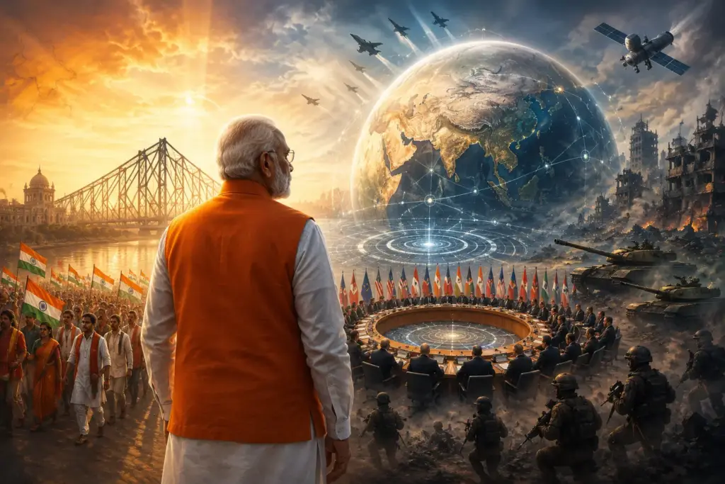 पश्चिम बंगाल से वैश्विक महायुद्ध तक: मोदी का बढ़ता कद और अंतरराष्ट्रीय चक्रव्यूह