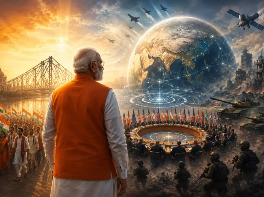 पश्चिम बंगाल से वैश्विक महायुद्ध तक: मोदी का बढ़ता कद और अंतरराष्ट्रीय चक्रव्यूह