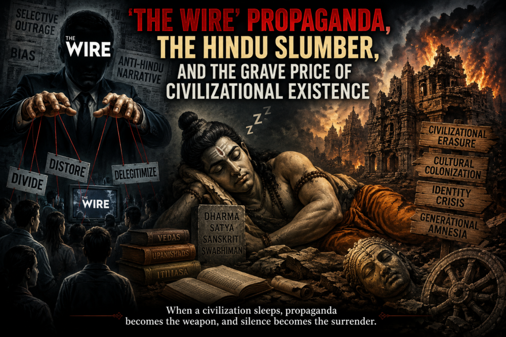 ‘The Wire' Propaganda, the Hindu Slumber, and the Grave Price of Civilizational Existence