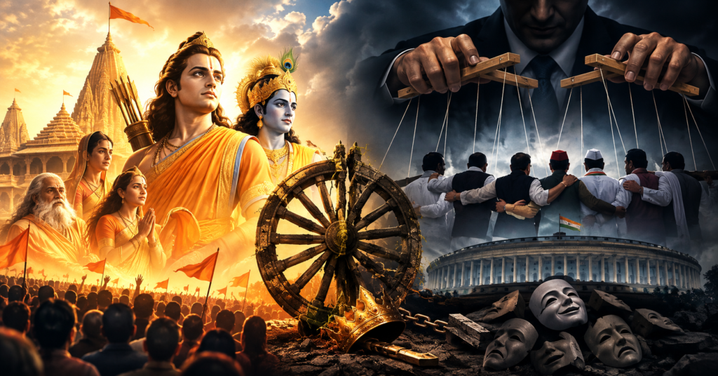 सनातन पुनर्जागरण, राजनीतिक छलावा और महाठगबंधन का पौराणिक संदर्भों के माध्यम से विश्लेषण
