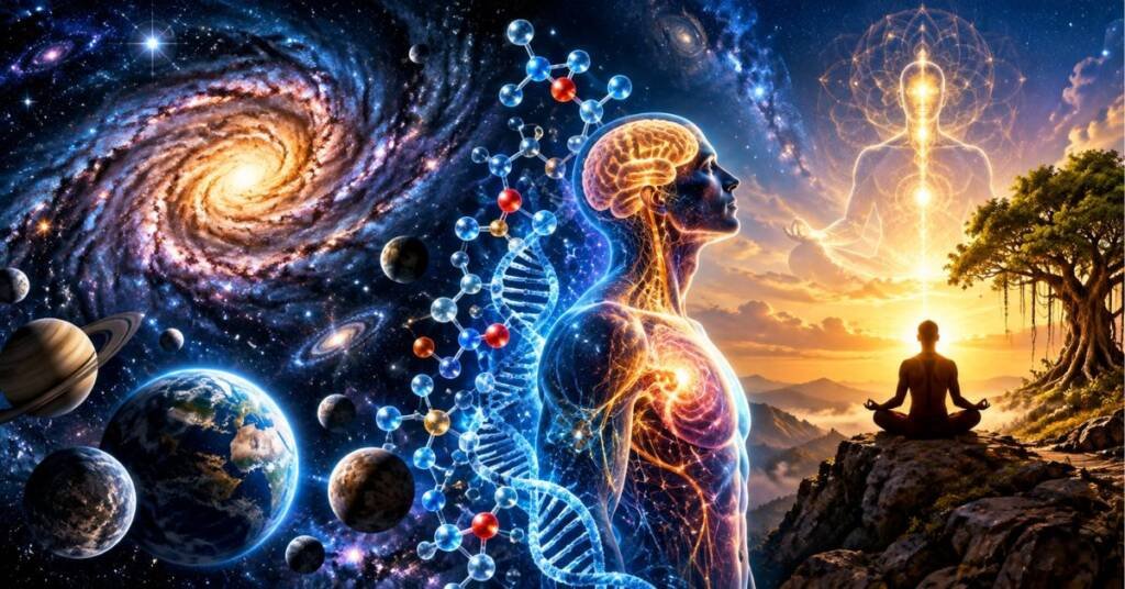 Exploring the universe, chemistry, human existence, mortality, and eternal Sanatana consciousness