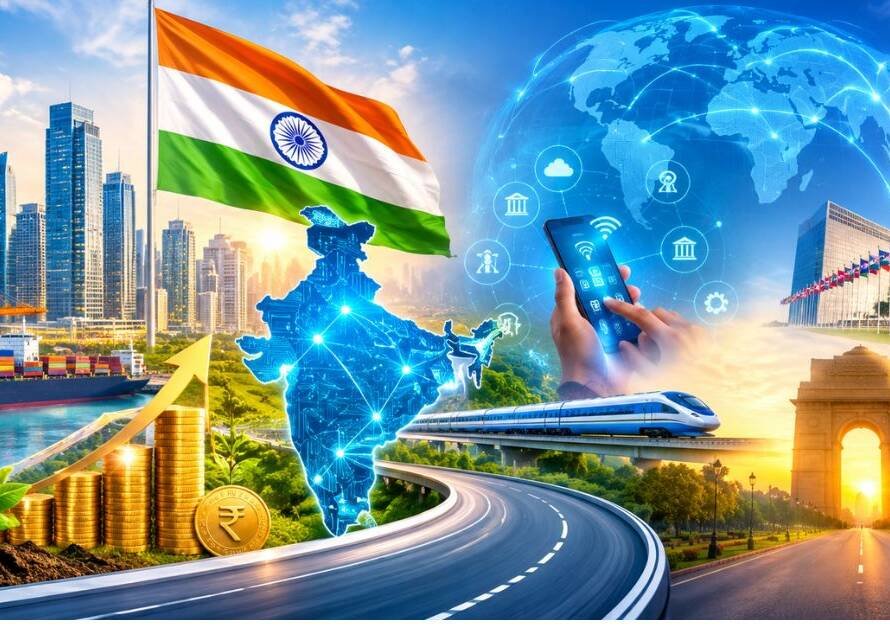India's economic growth, digital revolution, and global leadership