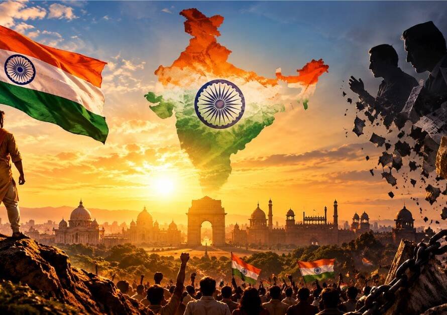 National Dharma and ideological treason highlighting patriotism, national unity, and awareness in India