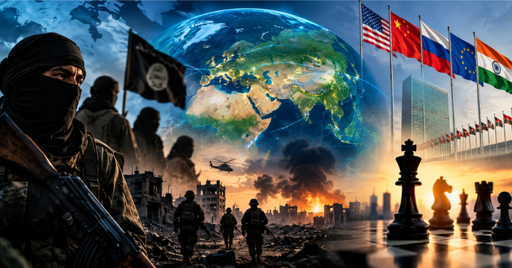 Global security crisis, terrorism, and shifting geopolitical landscape